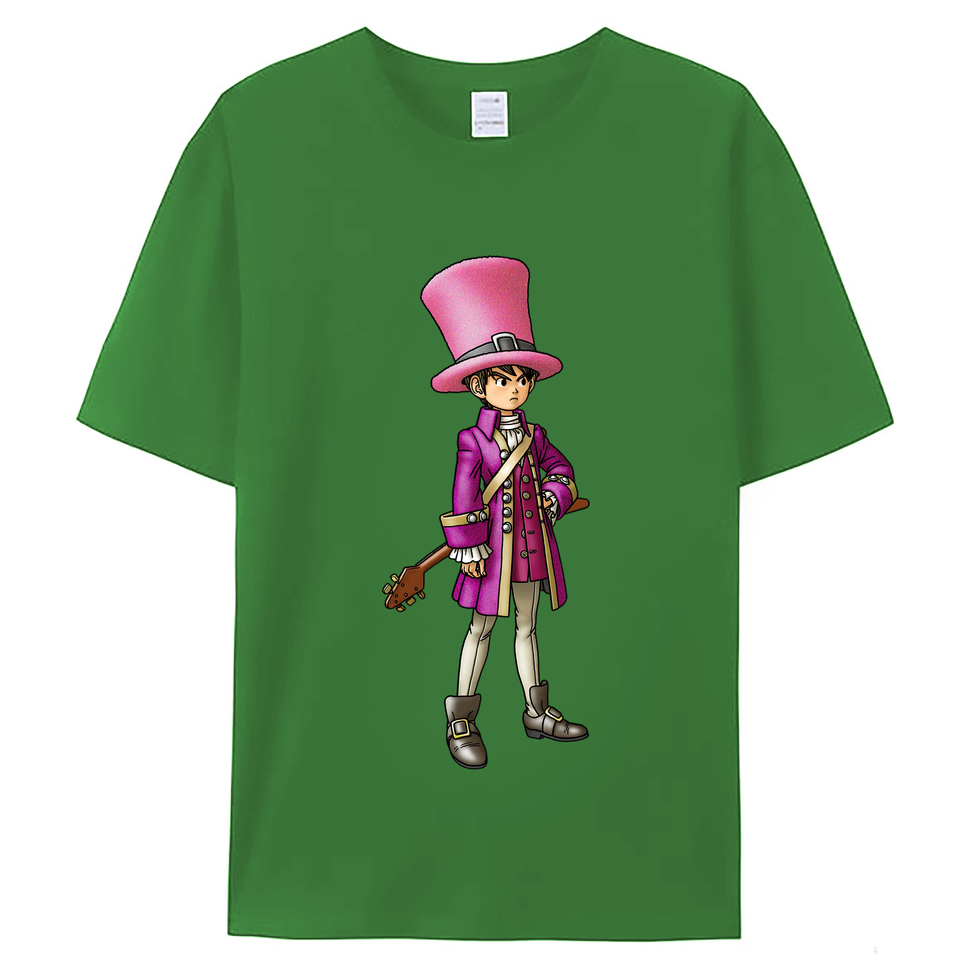 （画像用） ドラゴンクエスト Doragon Kuesuto Dragon Quest レディースカジュアルプリントTシャツ（綿100％）